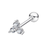 Piercing lotus silver lp3372-9/1 prata, mulher