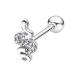 Piercing lotus silver lp3375-9/1 prata, mulher