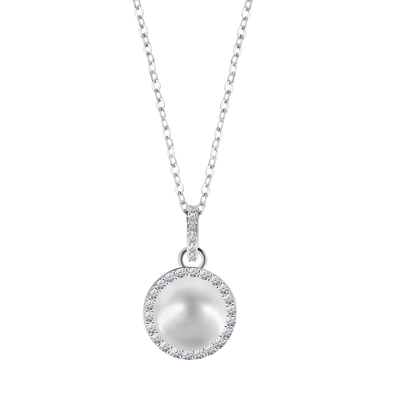 Colar lotus silver pearls lp3480-1/1 prata, mulher_PRODUCT