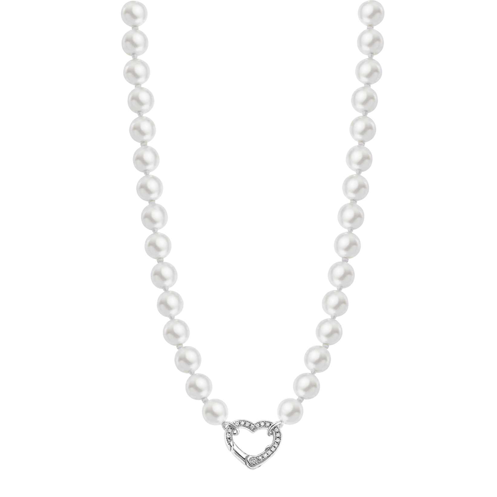 Colar coração lotus silver pearls lp3535-1/1 prata, mulher_PRODUCT