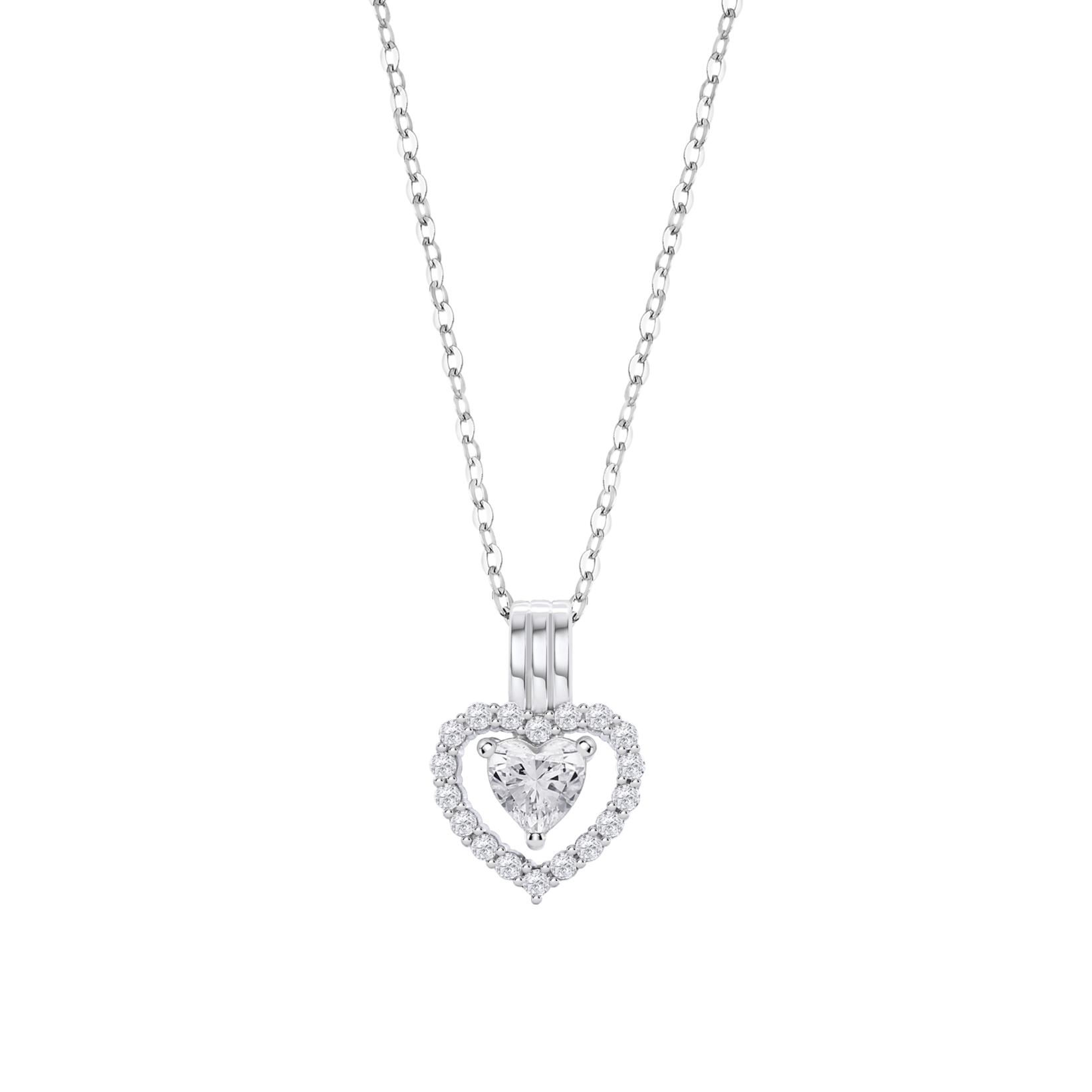 Colar coração lotus silver lp3555-1/1 prata, mulher_PRODUCT