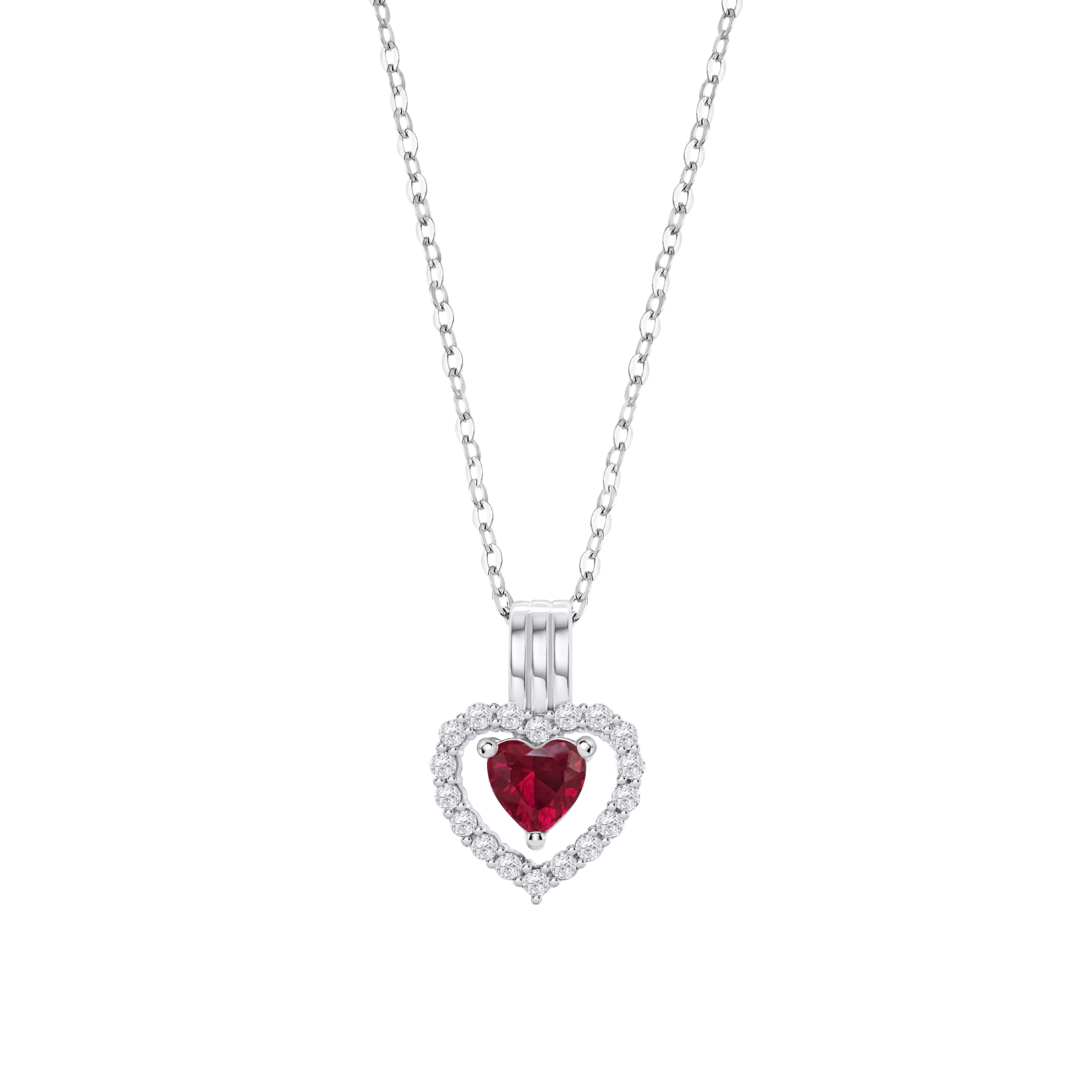 Colar coração lotus silver lp3555-1/3 prata, mulher_PRODUCT