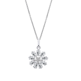 Colar flor lotus silver lp3560-1/1 prata, mulher_PRODUCT