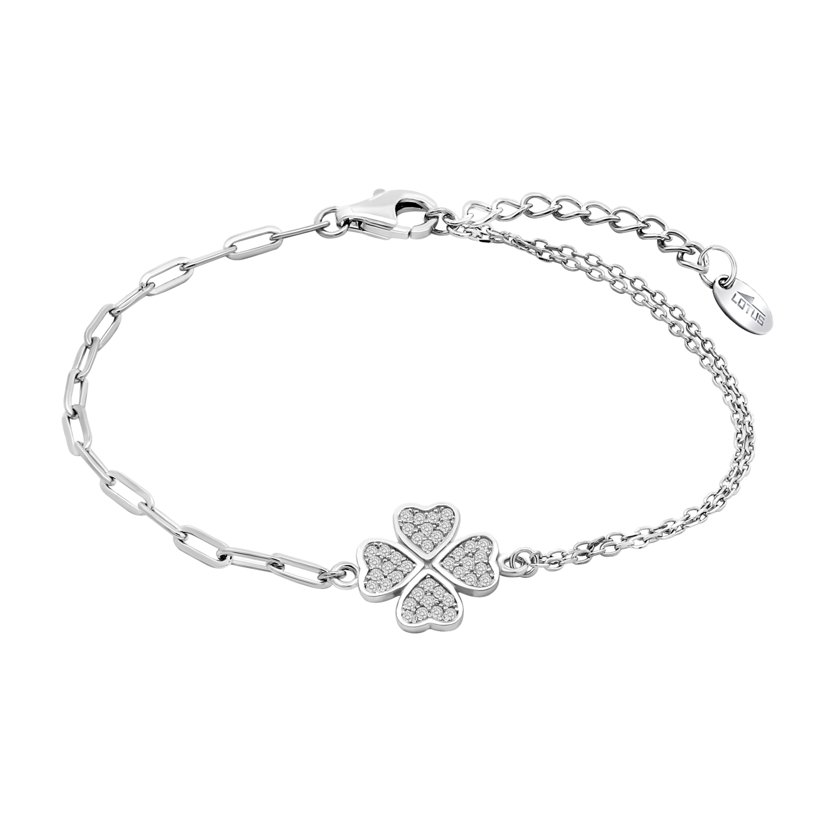 Pulseira trevo lotus silver lp3643-2/1 prata, mulher_PRODUCT