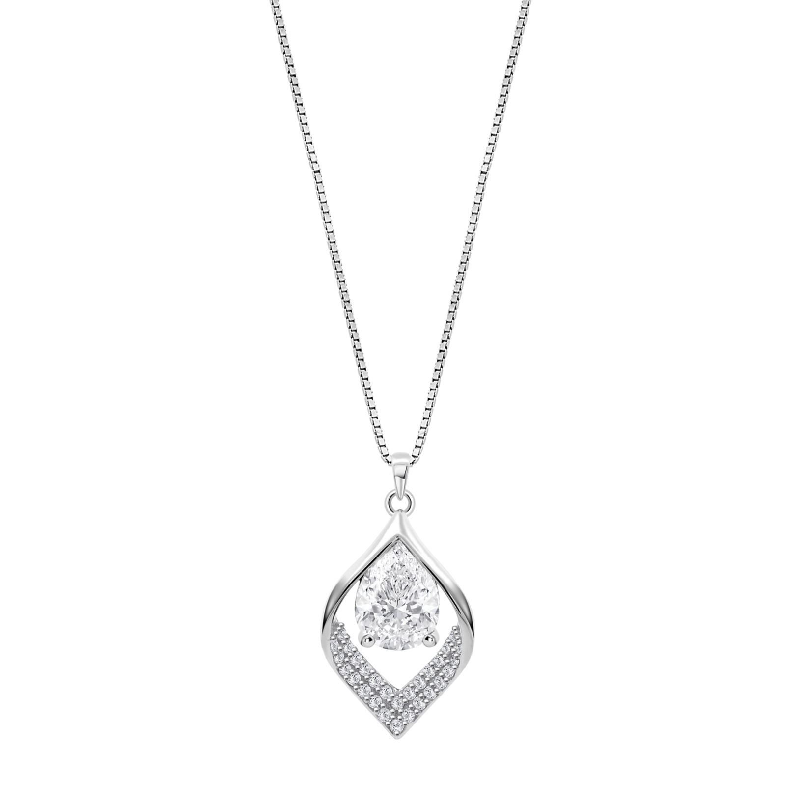 Colar lotus silver lp3711-1/1 prata, mulher_PRODUCT