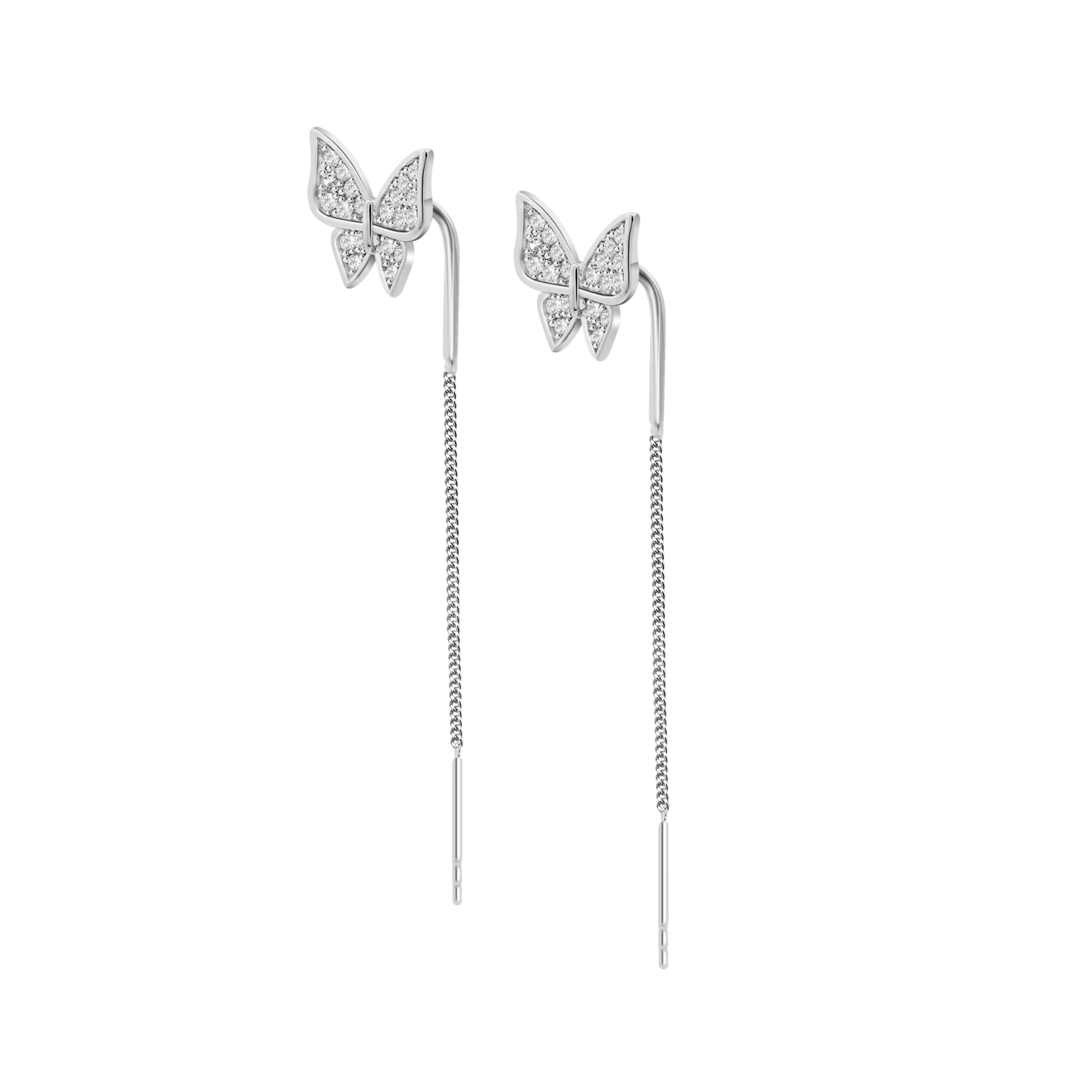 Brincos borboleta lotus silver lp3743-4/1 prata, mulher_PRODUCT