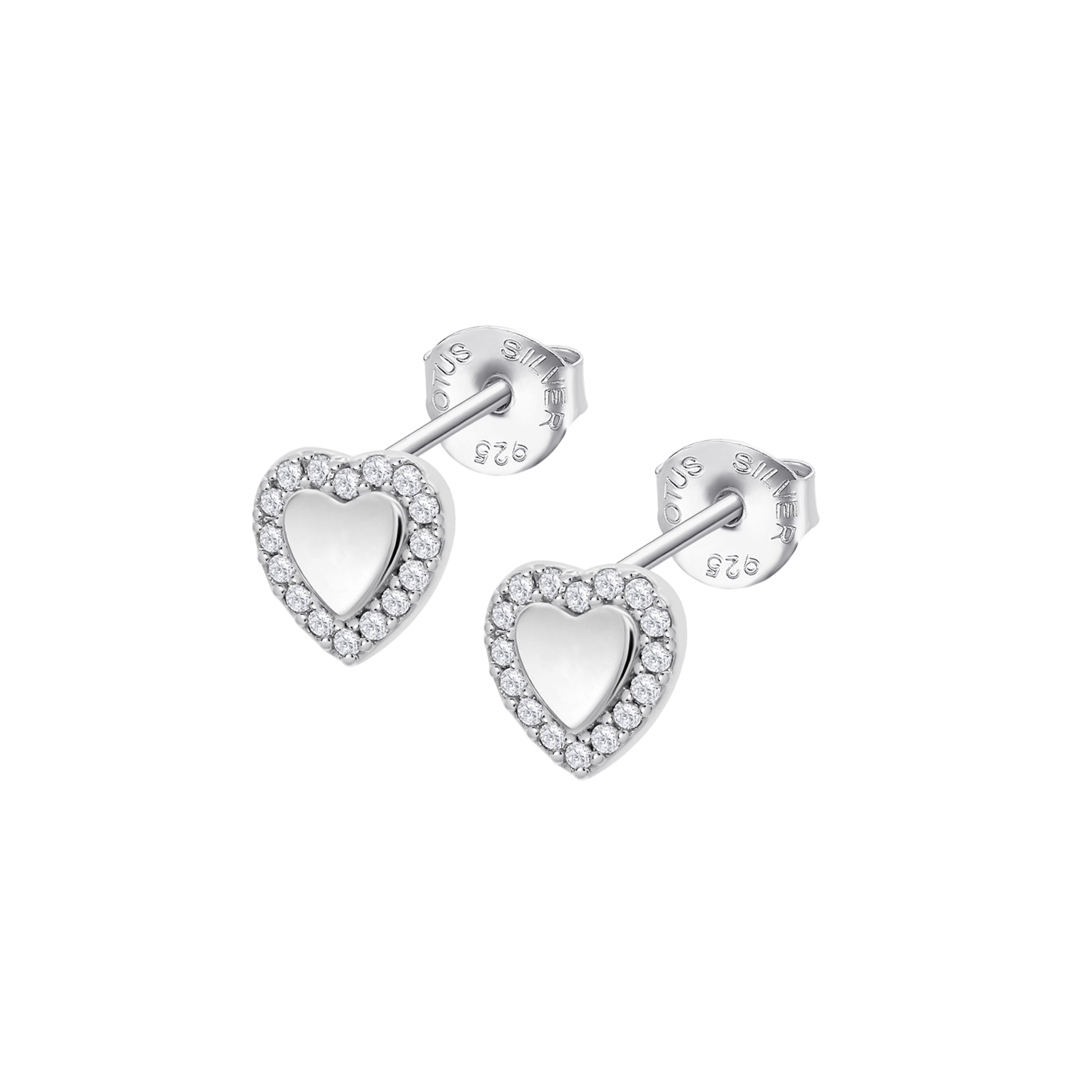 Brincos coração lotus silver lp3877-4/1 prata, mulher_PRODUCT