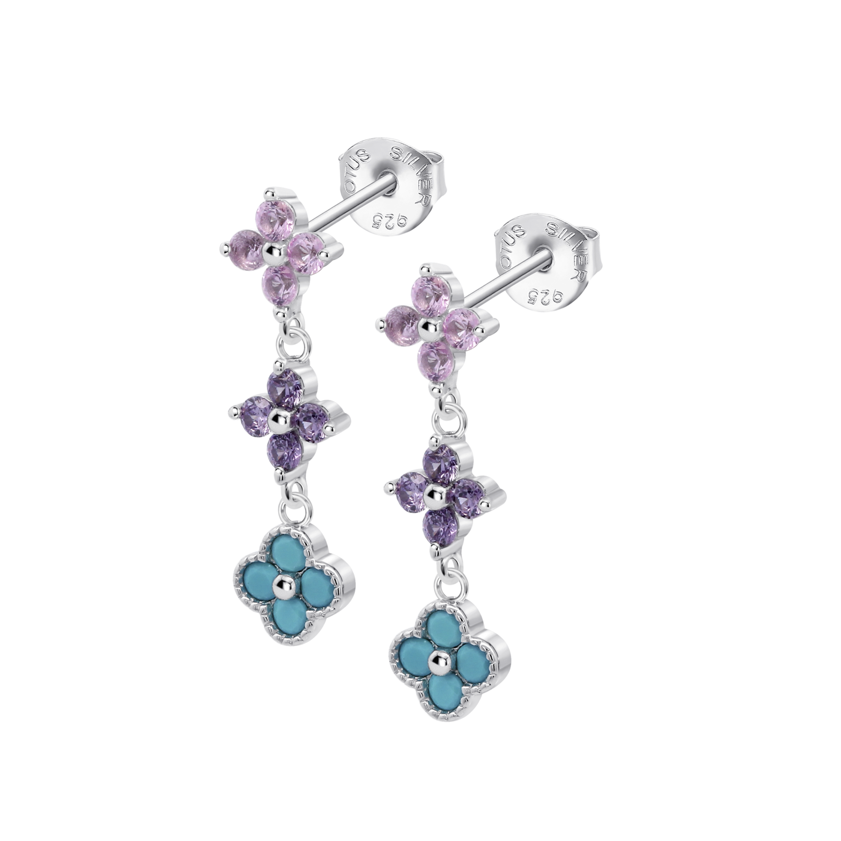 Brincos lotus silver lp3889-4/2 prata, mulher_PRODUCT