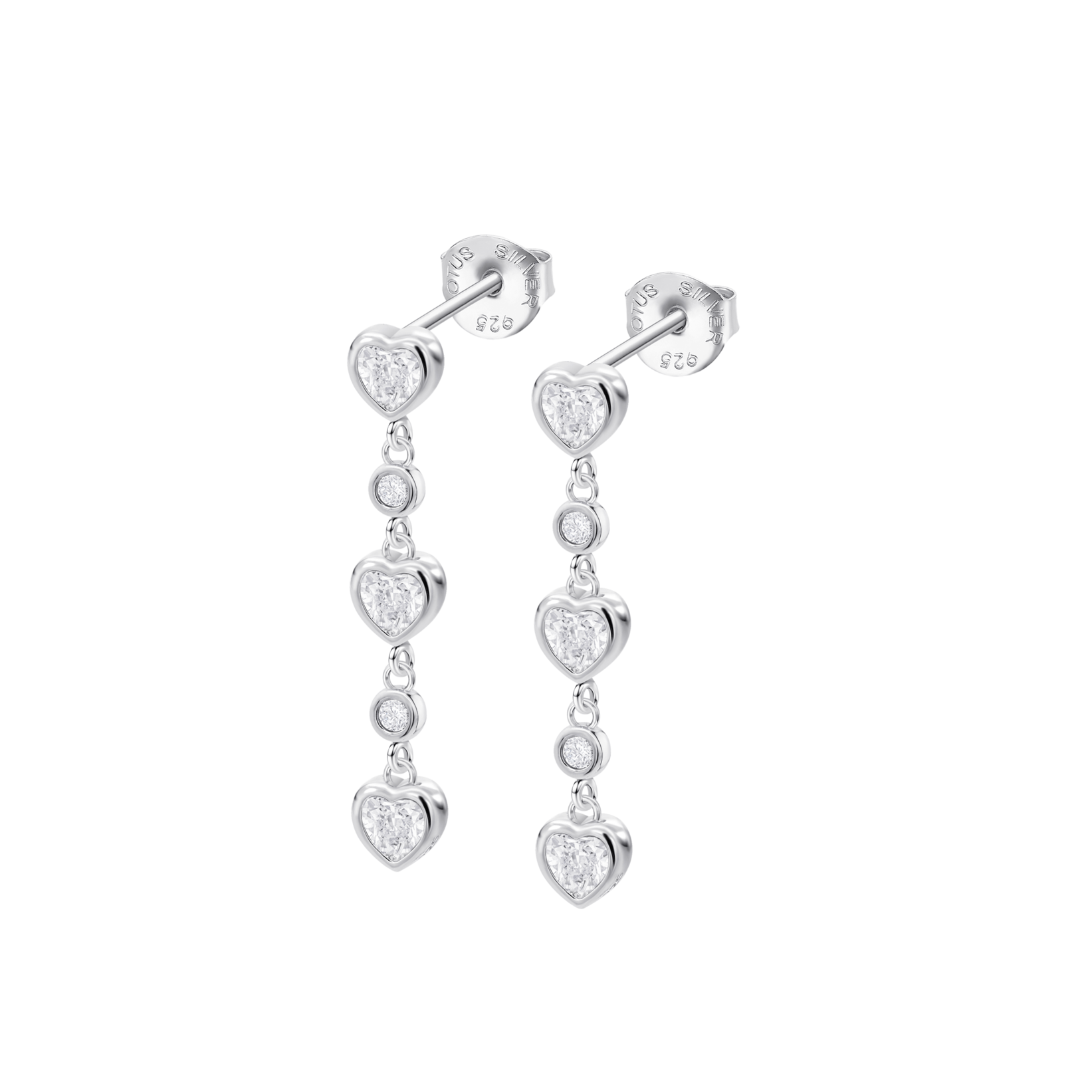 Brincos coração lotus silver lp3925-4/1 prata, mulher_PRODUCT