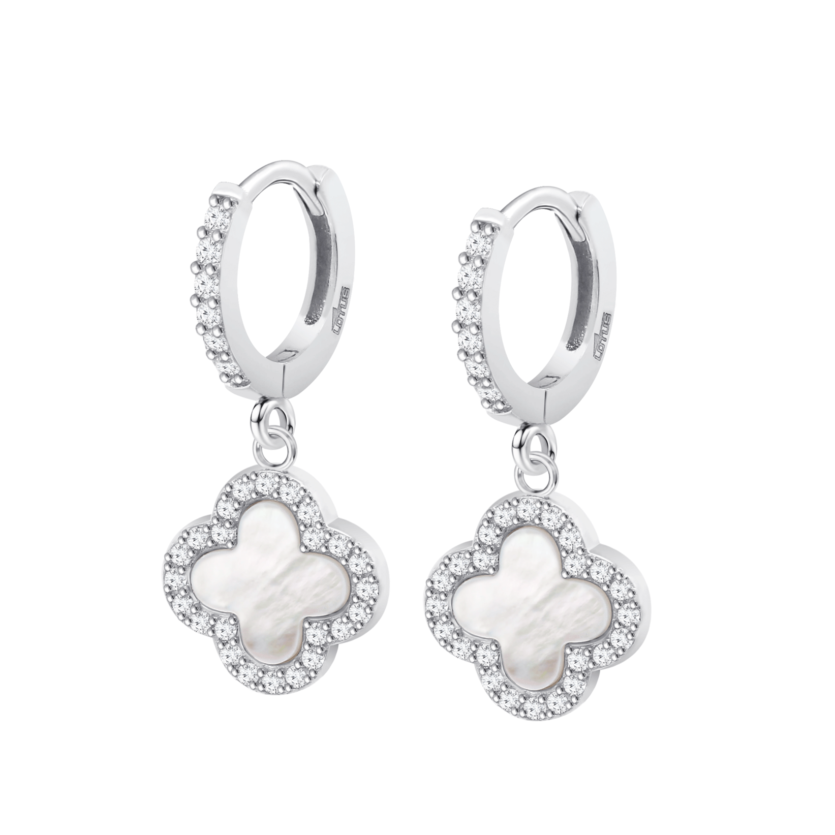 Brincos flor lotus silver trendy lp3927-4/2 prata, mulher_PRODUCT