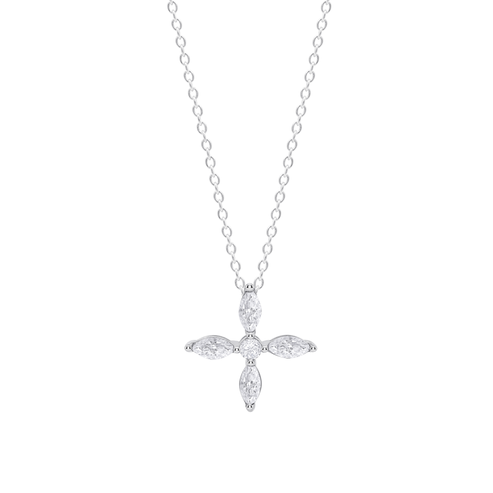 Colar flor lotus silver lp3933-1/1 prata, mulher_PRODUCT