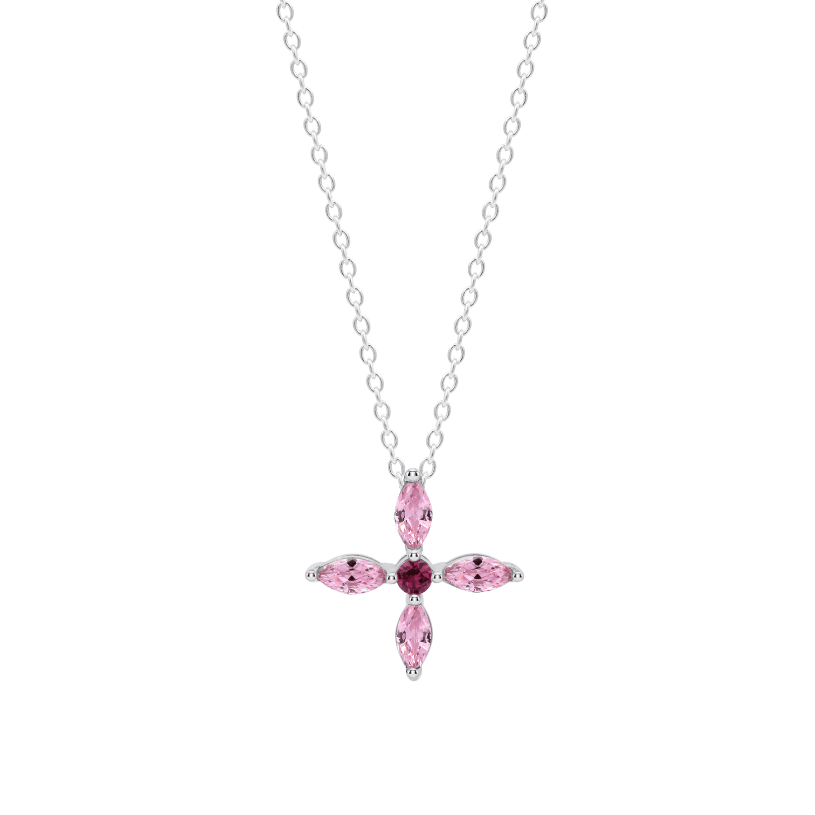Colar flor lotus silver lp3933-1/2 prata, mulher_PRODUCT