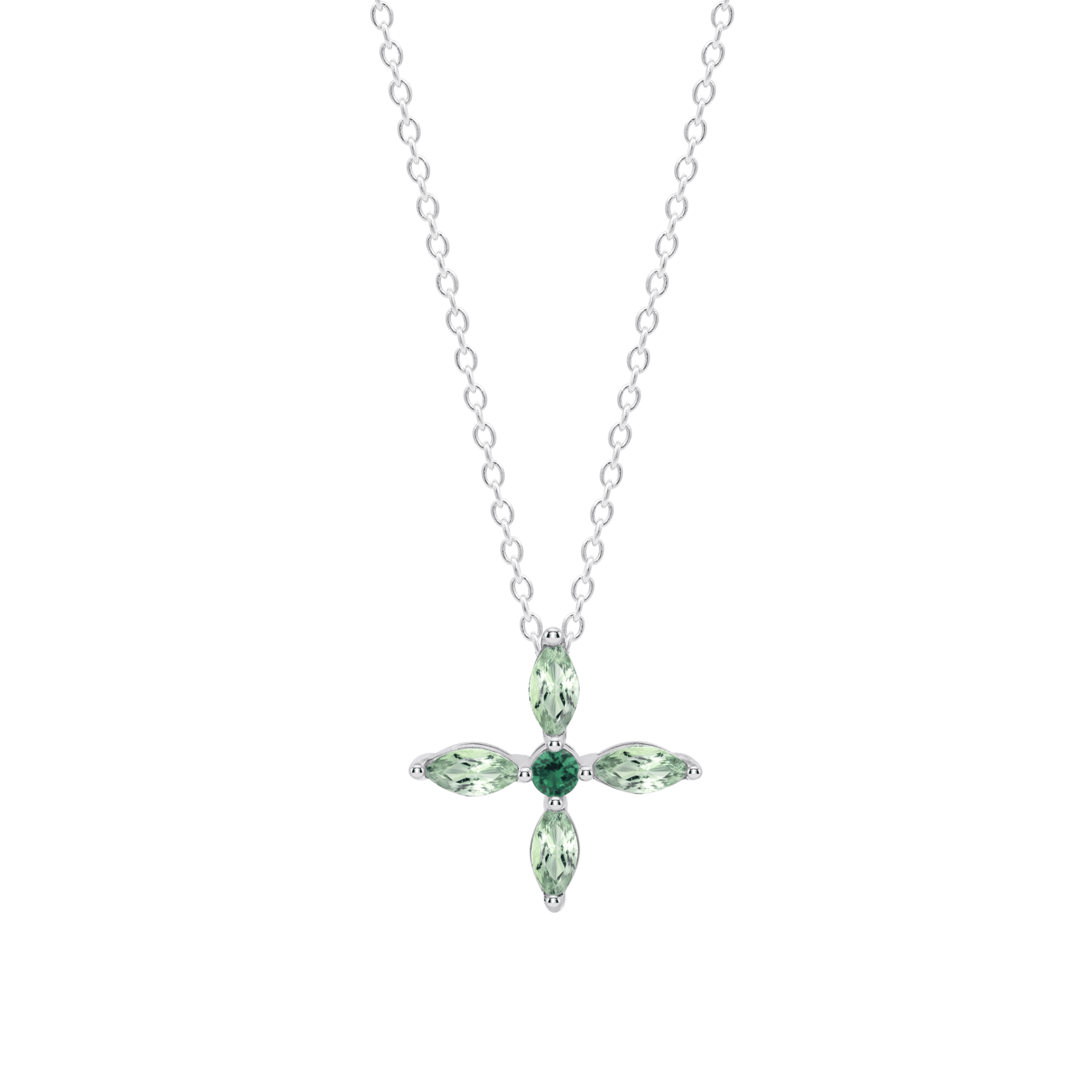 Colar flor lotus silver lp3933-1/3 prata, mulher_PRODUCT