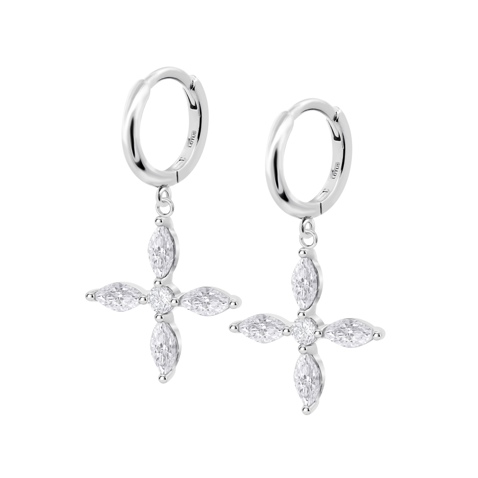 Brincos flor lotus silver lp3933-4/1 prata, mulher_PRODUCT