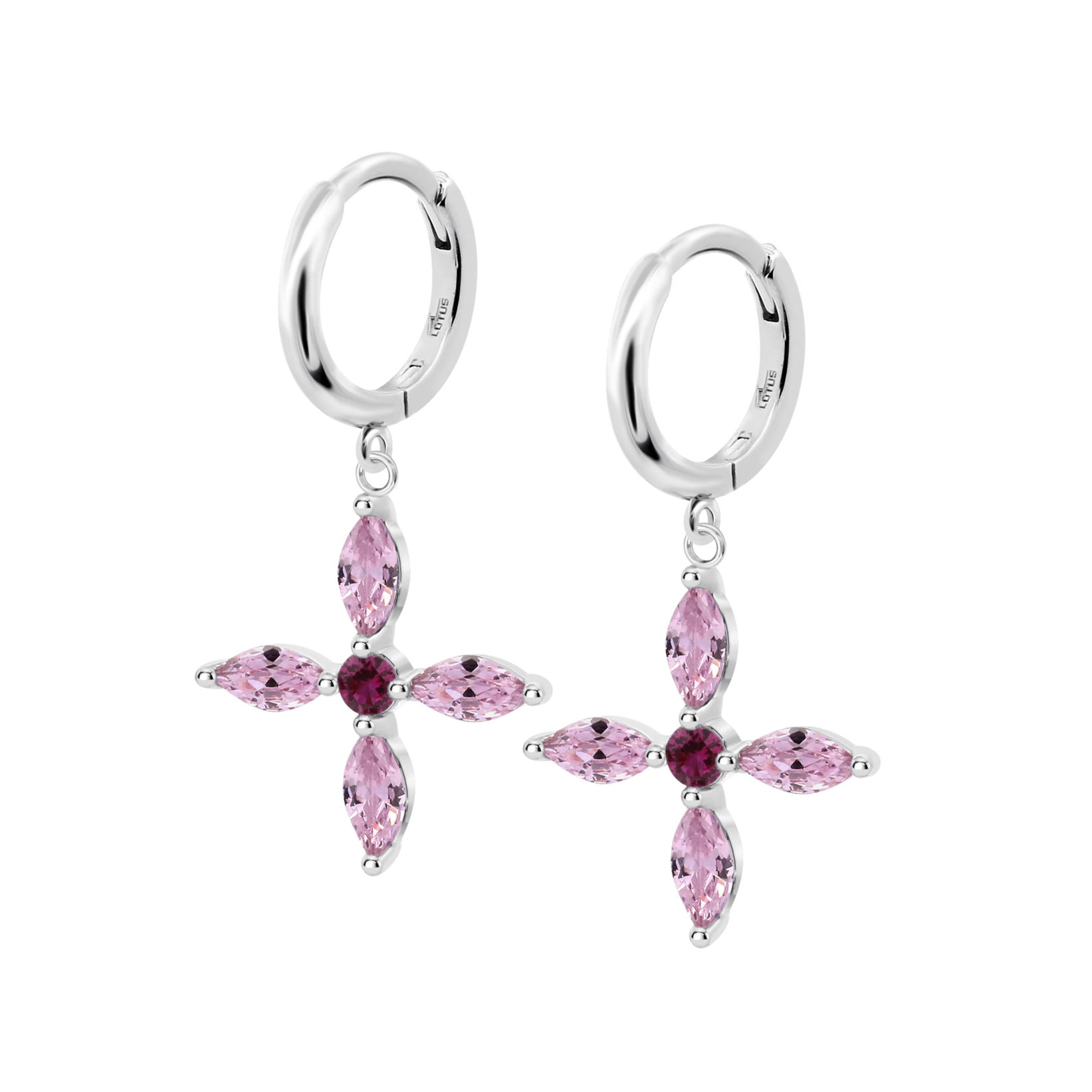Brincos flor lotus silver lp3933-4/2 prata, mulher_PRODUCT