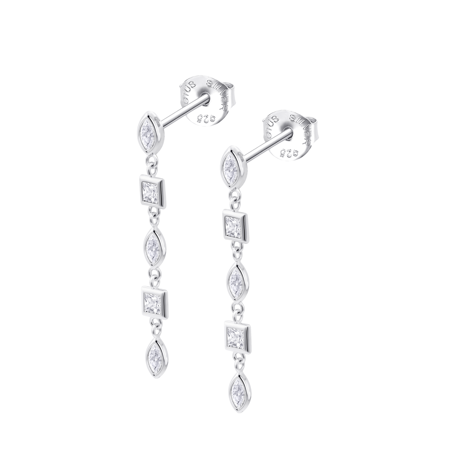 Brincos fantasia lotus silver glam lp3934-4/1 prata, mulher_PRODUCT