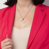 Colar geométrico lotus style ls1780-1/2 de aço inoxidável, mulher_LIFESTYLE