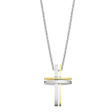 Colar cruz lotus style ls1984-1/2 de aço inoxidável, homem_PRODUCT