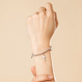 Pulseira cruz lotus style ls2170-2/2 de aço inoxidável, mulher_LIFESTYLE