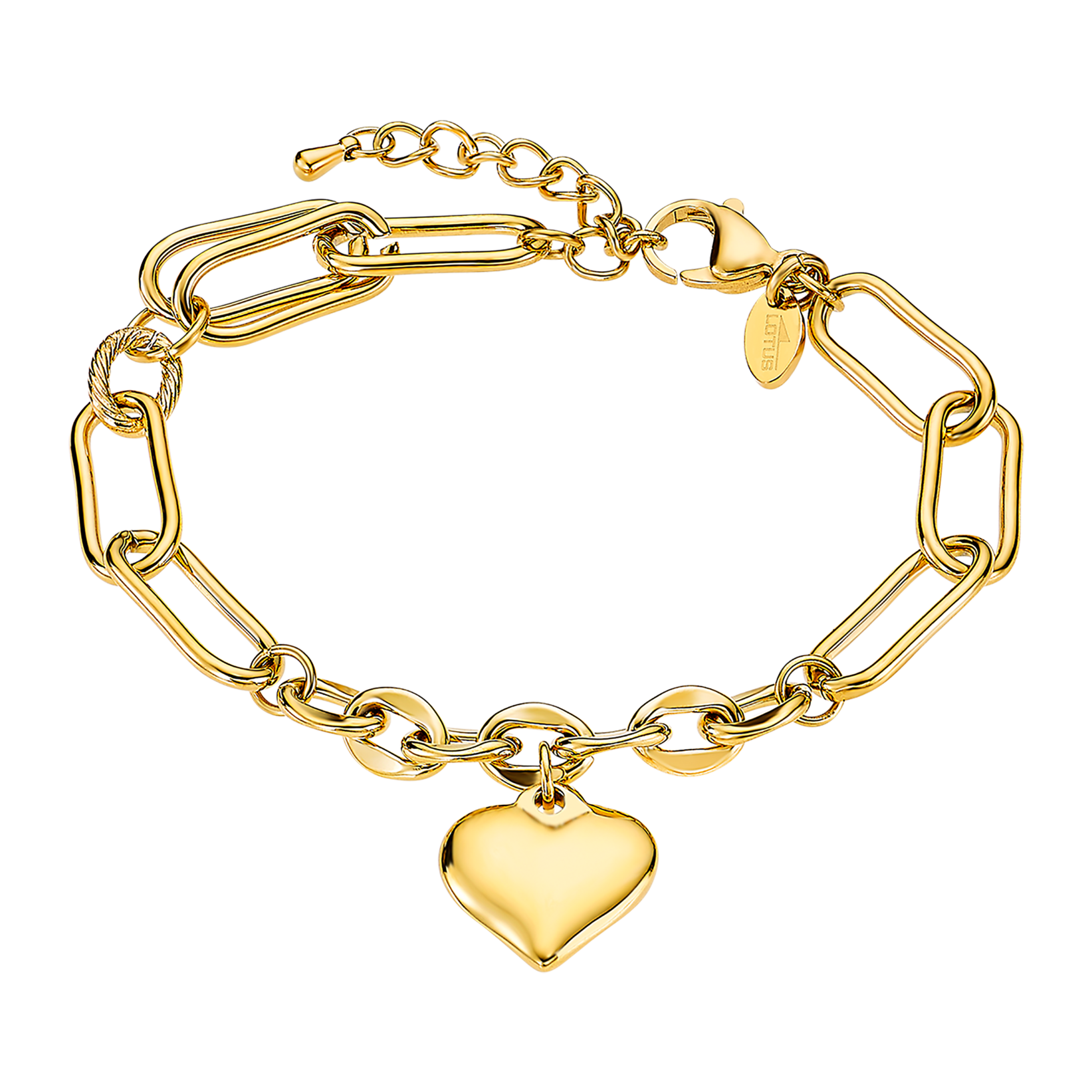 Pulseira coração lotus style woman's heart ls2334-2/2 de aço inoxidável, mulher_PRODUCT