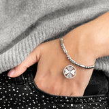 Pulseira trevo lotus style ls2467-2/1 de aço inoxidável, mulher_LIFESTYLE