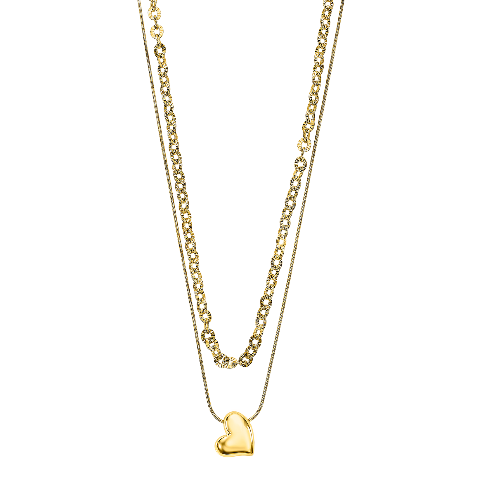 Colar coração lotus style ls2554-1/2 de aço inoxidável, mulher_PRODUCT